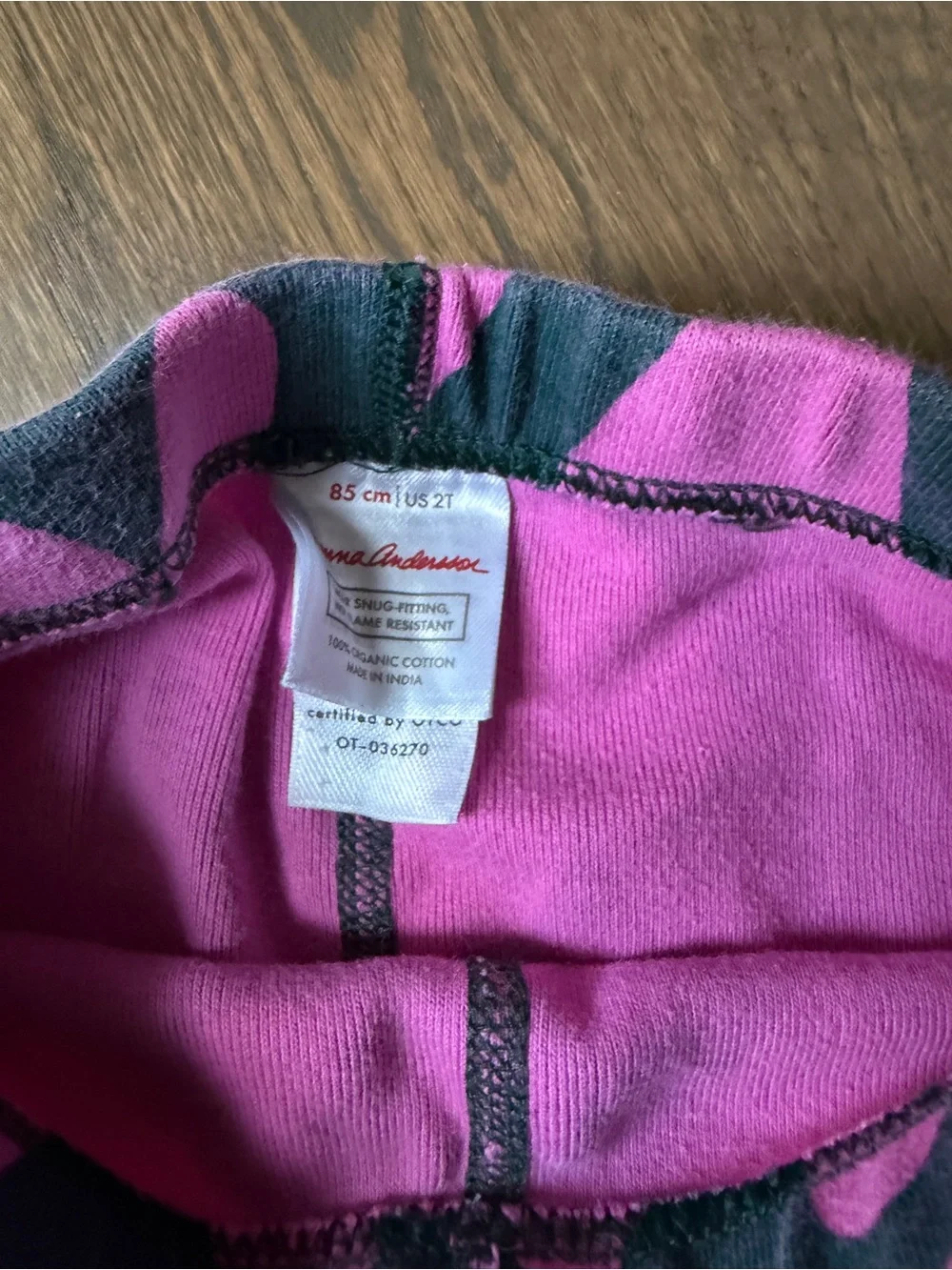 Hanna Anderson Kids Heart Print Pajama Set - Pink Hearts